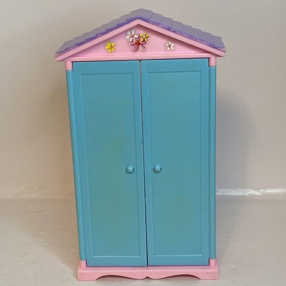 Mattel 2002 Vintage Barbie Baby Sister Kelly Playroom Wardrobe Kitchen Playset - Picture 11 of 16